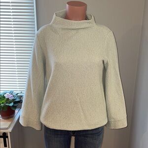 Saturday Sunday Mock Neck Sweater Pullover Pale Minty Green XS
